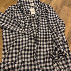 NWT J. Crew Flannel Dress Shirt